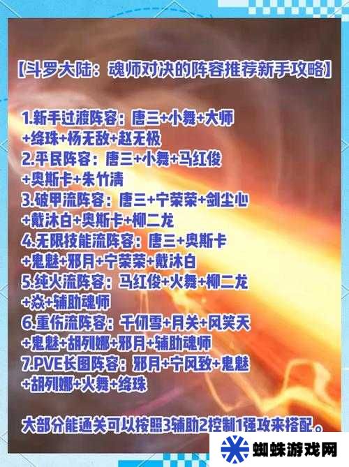 斗羅大陸魂師對(duì)決中，最強(qiáng)陣容搭配究竟是怎樣的神秘組合？